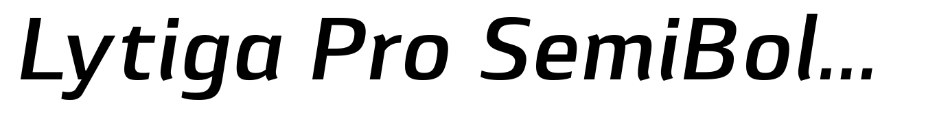 Lytiga Pro SemiBold Italic